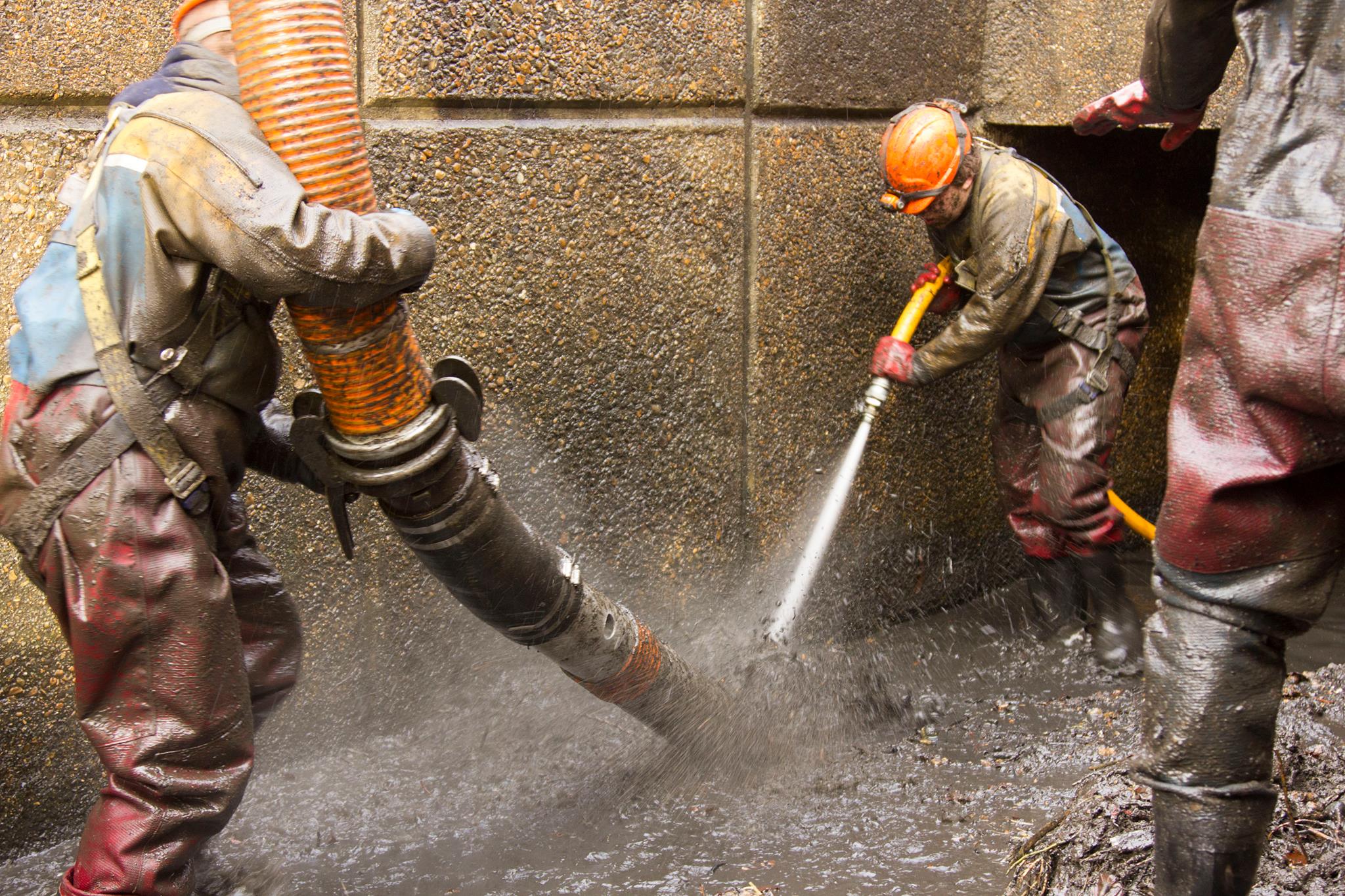 Drain Jetting in action - 2