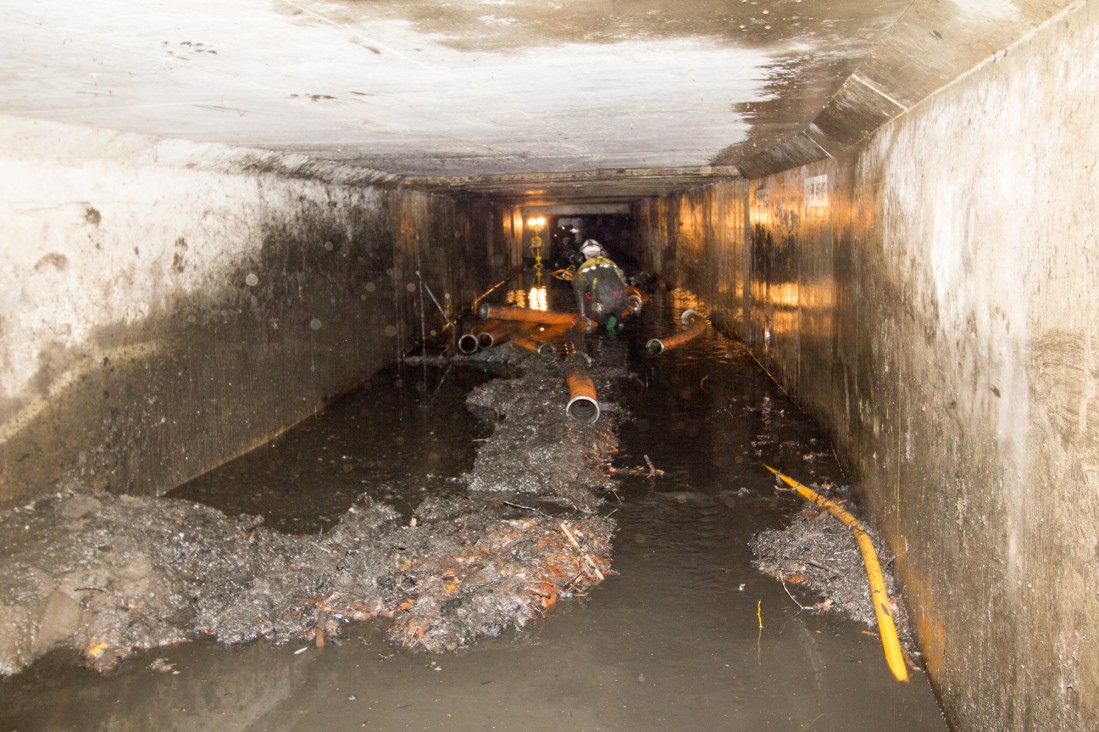 Drain Jetting in action - 3
