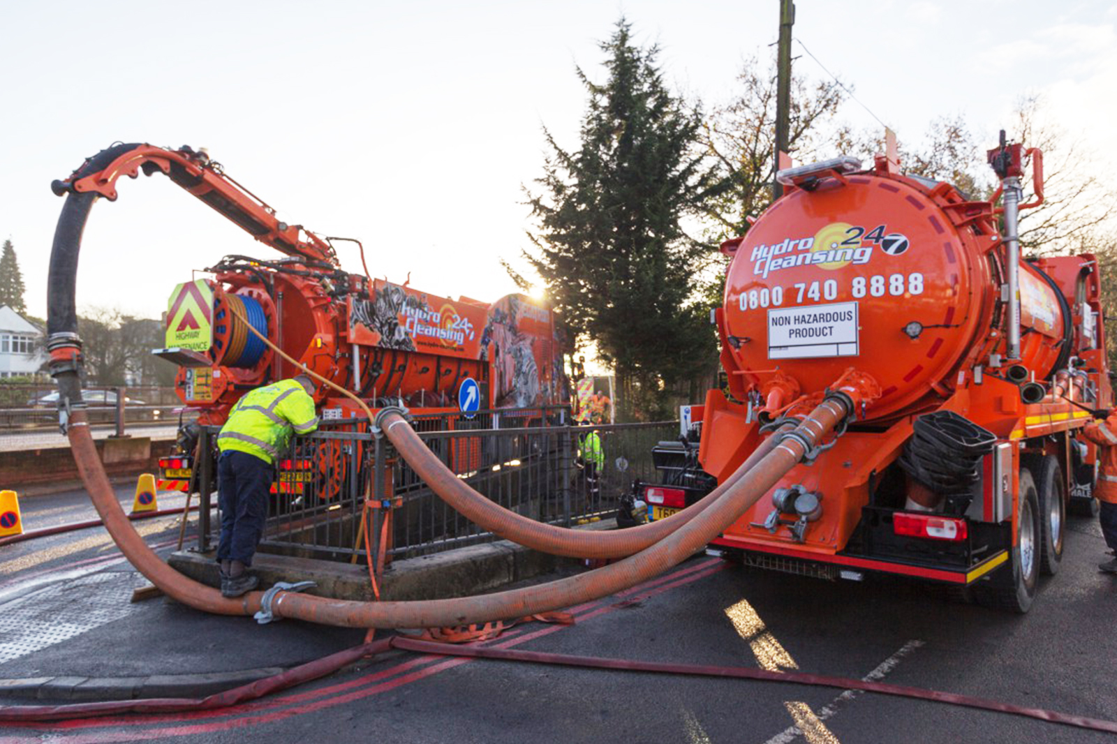 Drain Jetting in action - 9